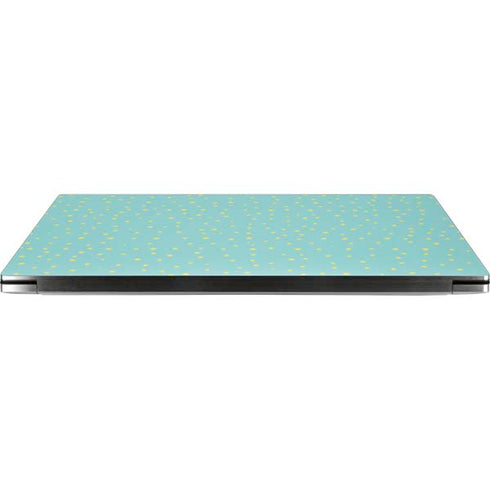 Teal and Yellow Polka Dots Dell XPS Skin